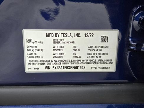 Used 2023 Tesla Model S Standard Range AWD/4WD image 26