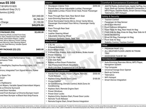Used 2023 Lexus ES 350 w/ Premium Package image 7