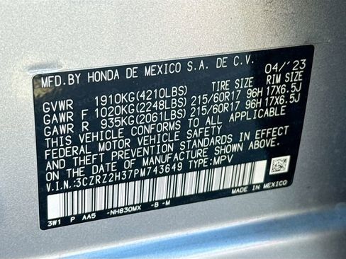 Certified 2023 Honda HR-V LX image 29