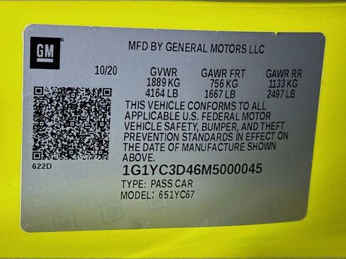 Used 2021 Chevrolet Corvette Stingray Premium Conv w/ Z51 Performance Package image 28