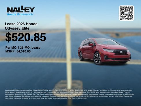 New 2026 Honda Odyssey Elite image 3