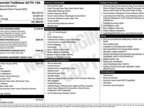 Used 2023 Chevrolet TrailBlazer ACTIV w/ Technology Package FWD image 6