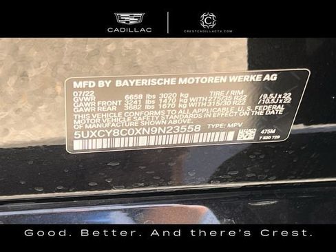 Used 2022 BMW X6 M50i w/ Executive Package AWD/4WD image 33