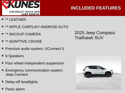 Used 2025 Jeep Compass Trailhawk AWD/4WD image 2