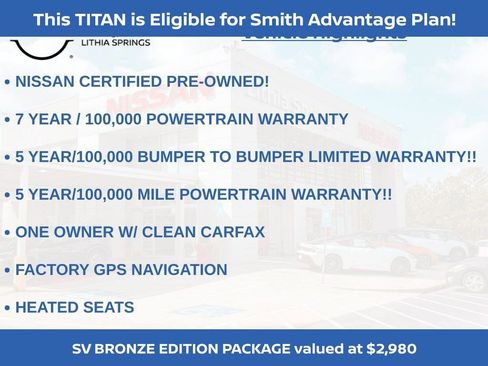 Certified 2024 Nissan Titan SV w/ SV Bronze Edition Package image 13
