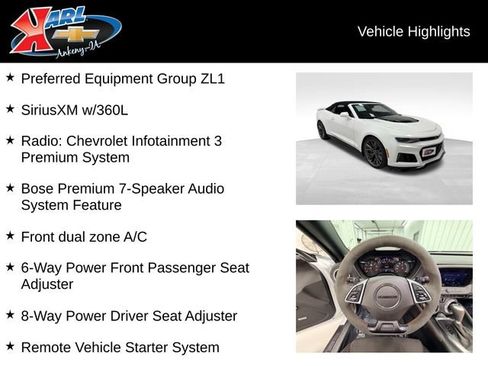 Certified 2023 Chevrolet Camaro ZL1 RWD image 2