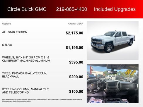 Used 2018 Chevrolet Silverado 1500 LT w/ All Star Edition AWD/4WD image 3