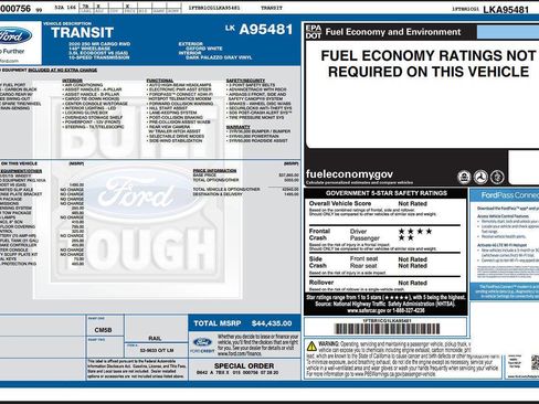 Used 2020 Ford Transit 250 Medium Roof w/ Load Area Protection Package image 7