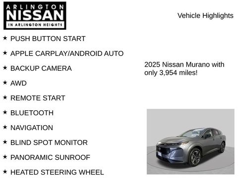 Certified 2025 Nissan Murano SL w/ Cargo Package AWD/4WD image 8