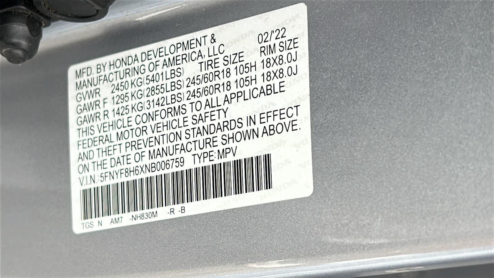 Used 2022 Honda Passport TrailSport image 30