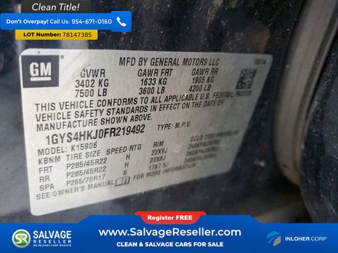 Used 2015 Cadillac Escalade ESV Luxury image 17