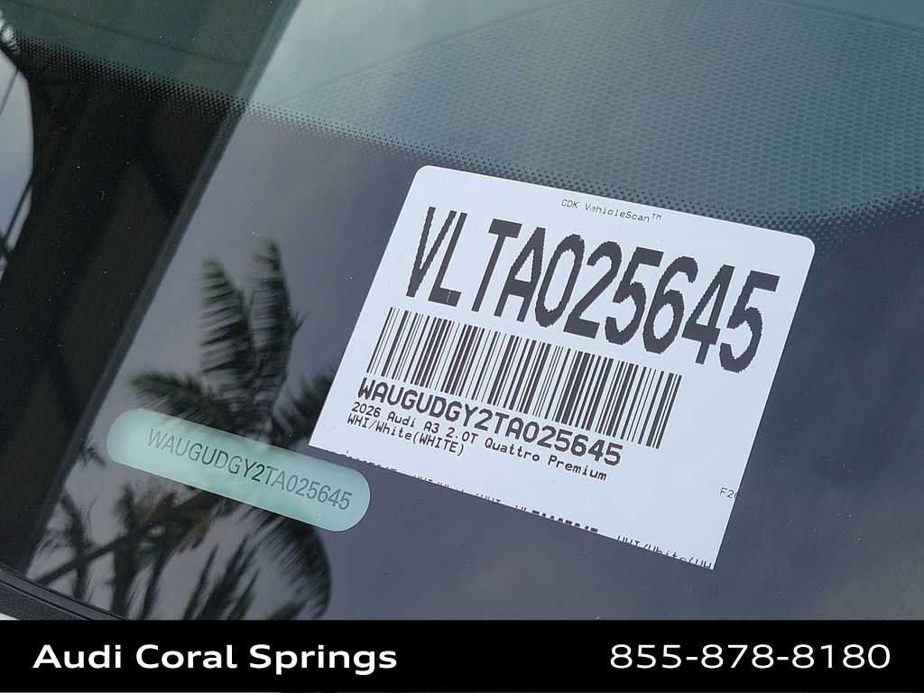 Certified 2026 Audi A3 2.0T Premium w/ Convenience Package AWD/4WD image 29