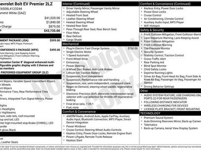 Used 2020 Chevrolet Bolt Premier w/ Infotainment Package