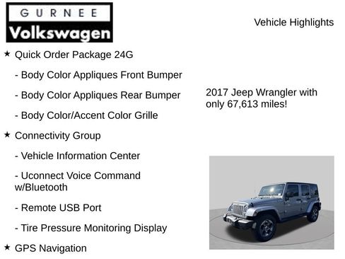 Used 2017 Jeep Wrangler Unlimited Sahara w/ Connectivity Group AWD/4WD image 8