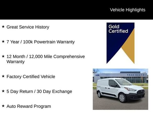 Certified 2022 Ford Transit Connect XL w/ CNG/LPG Engine Prep Package FWD image 4