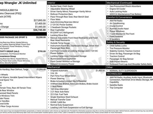 Used 2018 Jeep Wrangler Unlimited Sport S image 31