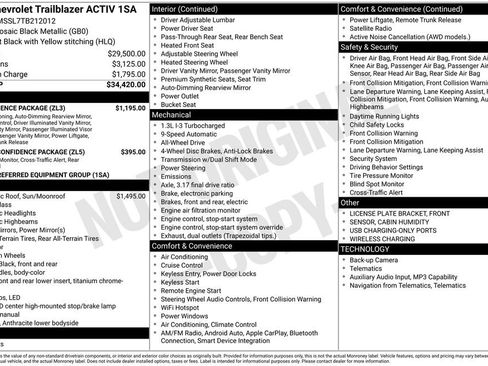 New 2026 Chevrolet TrailBlazer ACTIV w/ Convenience Package AWD/4WD image 33