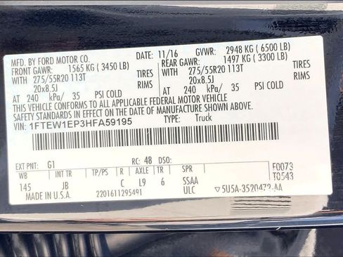 Used 2017 Ford F150 XLT w/ Equipment Group 302A Luxury AWD/4WD image 36