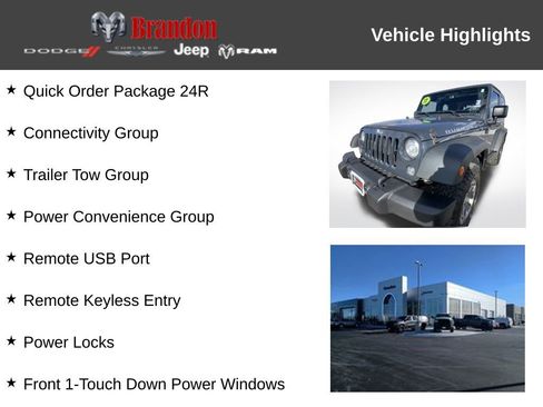 Used 2017 Jeep Wrangler Rubicon w/ Power Convenience Group image 9