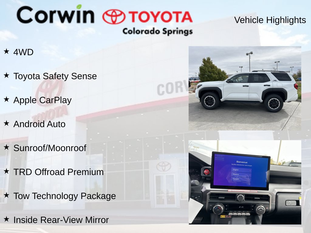 Used 2026 Toyota 4Runner TRD Off-Road Premium w/ Tow Technology Package AWD/4WD image 14