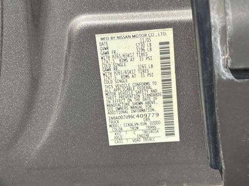 Used 2006 Nissan Frontier LE w/ (X01) Leather Pkg RWD image 24
