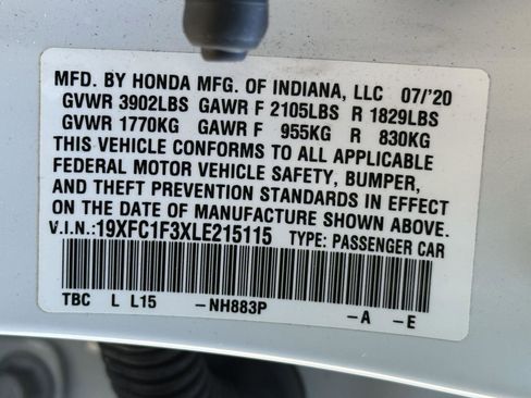 Used 2020 Honda Civic EX image 15