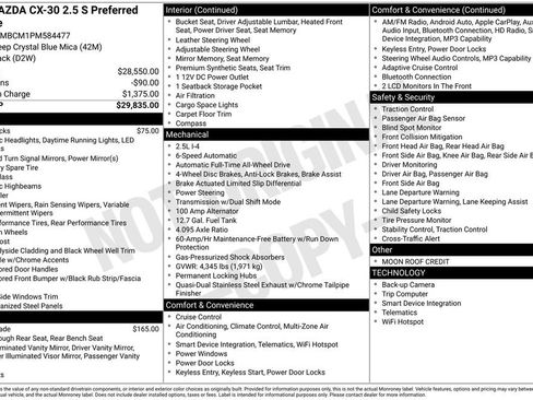 Used 2023 MAZDA CX-30 AWD 2.5 S w/ Preferred Package image 41