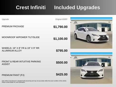 Used 2021 Lexus RC 350 w/ Premium Package RWD image 5