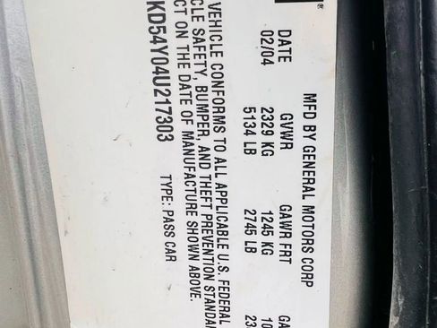 Used 2004 Cadillac De Ville w/ Equipment Group image 10