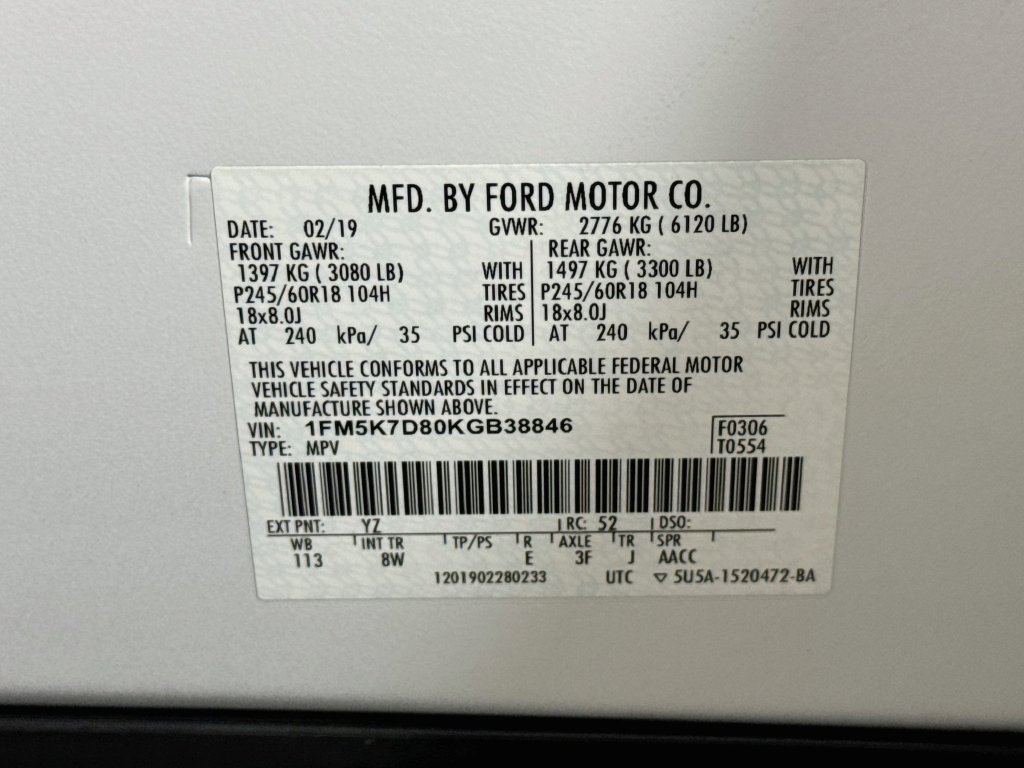 Used 2019 Ford Explorer XLT w/ Equipment Group 201A FWD image 41