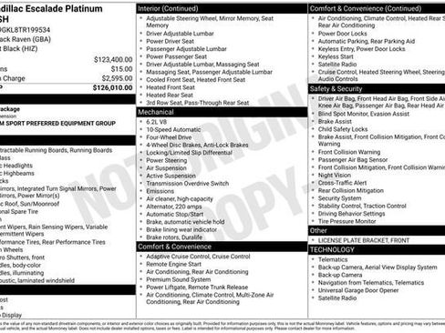 Certified 2026 Cadillac Escalade Platinum Sport image 37