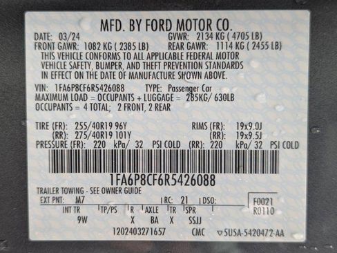 Used 2024 Ford Mustang GT Premium w/ GT Performance Package RWD image 24