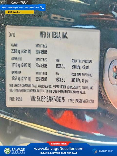 Used 2019 Tesla Model 3 RWD image 16