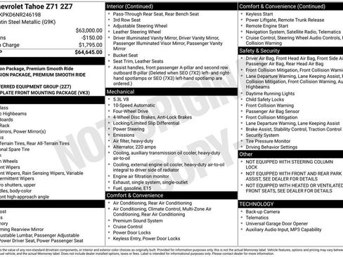 Used 2022 Chevrolet Tahoe Z71 AWD/4WD image 41