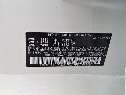 New 2025 Subaru Legacy Premium image 20