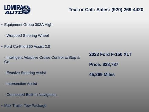 Used 2023 Ford F150 XLT w/ Equipment Group 302A High AWD/4WD image 13