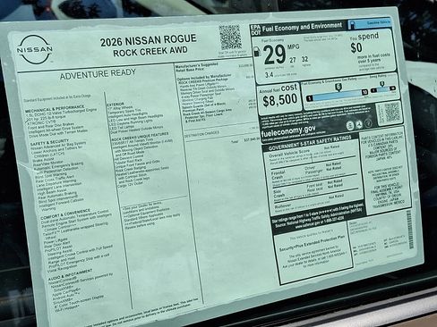 New 2026 Nissan Rogue SV w/ Rock Creek Premium Package image 7