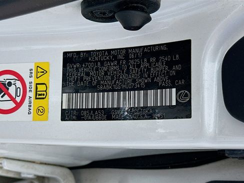 Used 2017 Lexus ES 350 w/ Premium Package FWD image 12