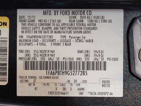 Used 2016 Ford Mustang Premium w/ Ecoboost Performance Package RWD image 33