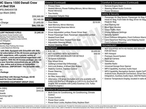 Used 2021 GMC Sierra 1500 Denali w/ Driver Alert Package II AWD/4WD image 2