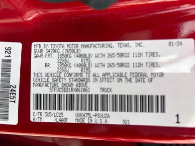 Used 2024 Toyota Tundra Capstone AWD/4WD image 25