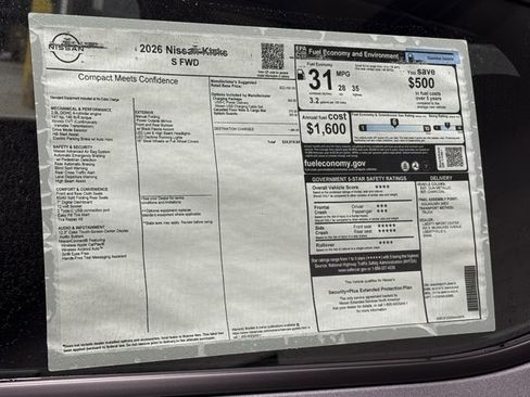 New 2026 Nissan Kicks S w/ Charging Package image 25