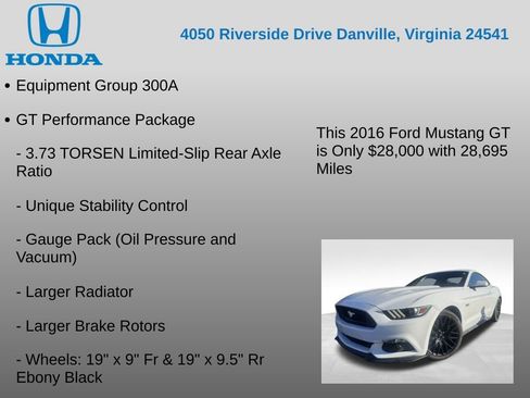 Used 2016 Ford Mustang GT w/ GT Performance Package image 7