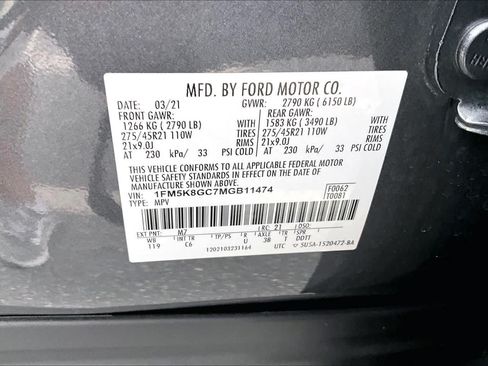 Used 2021 Ford Explorer ST w/ Equipment Group 401A AWD/4WD image 39