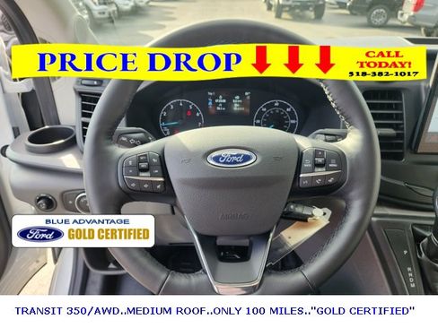Certified 2024 Ford Transit 350 148 Medium Roof AWD w/ Upfitter Package image 13