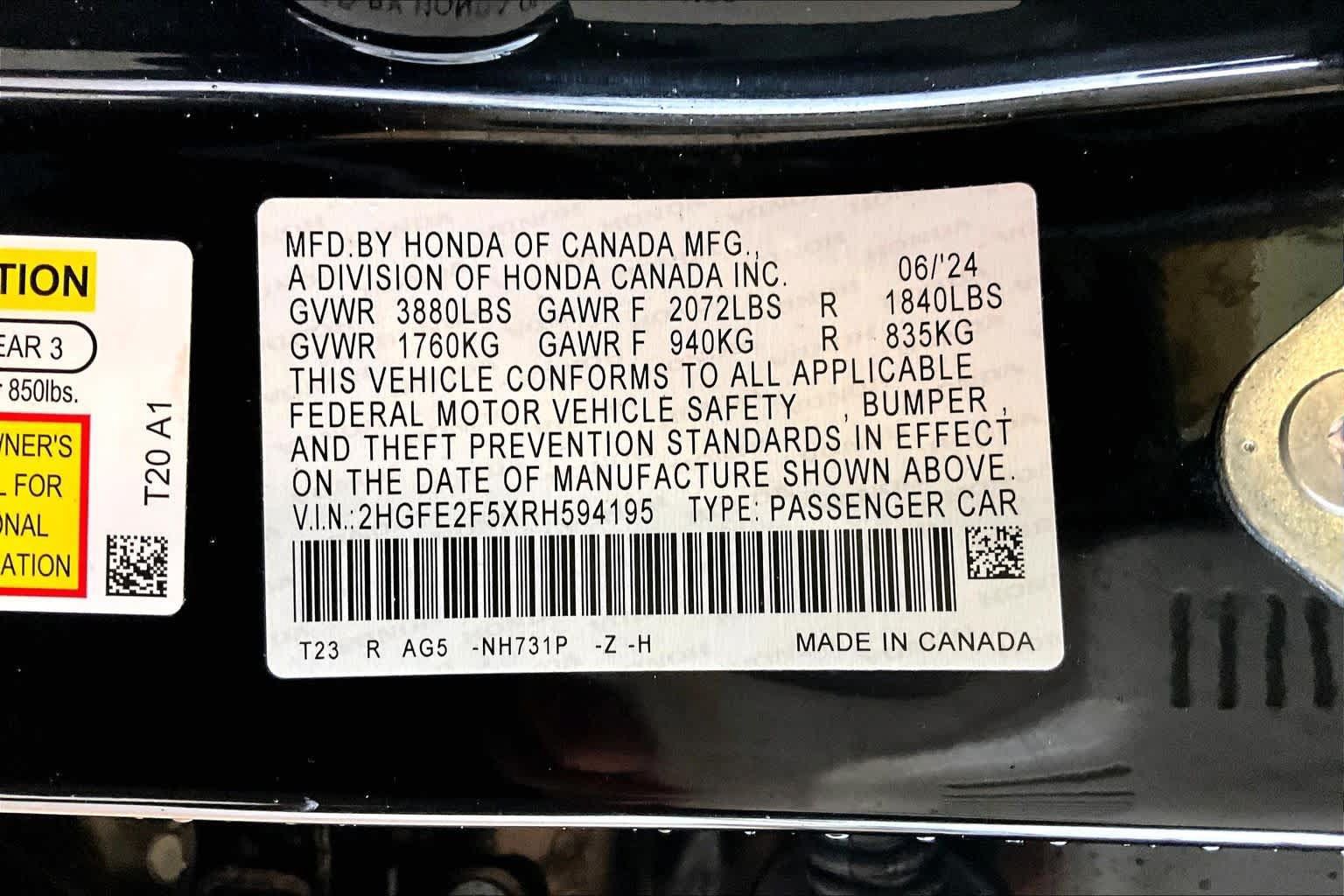 Used 2024 Honda Civic Sport image 37