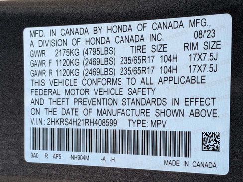 Certified 2024 Honda CR-V LX image 30