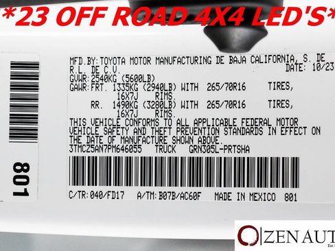 Used 2023 Toyota Tacoma TRD Off-Road image 67