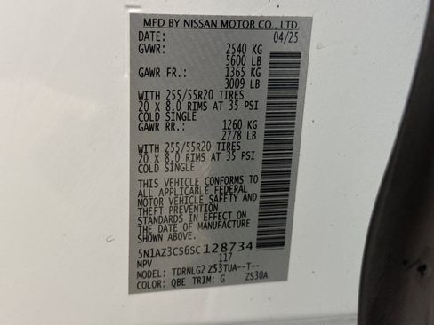 Used 2025 Nissan Murano SL w/ Cargo Package AWD/4WD image 11