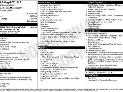 Used 2011 Buick Regal CXL w/ RL3 Preferred Equipment Group FWD image 22